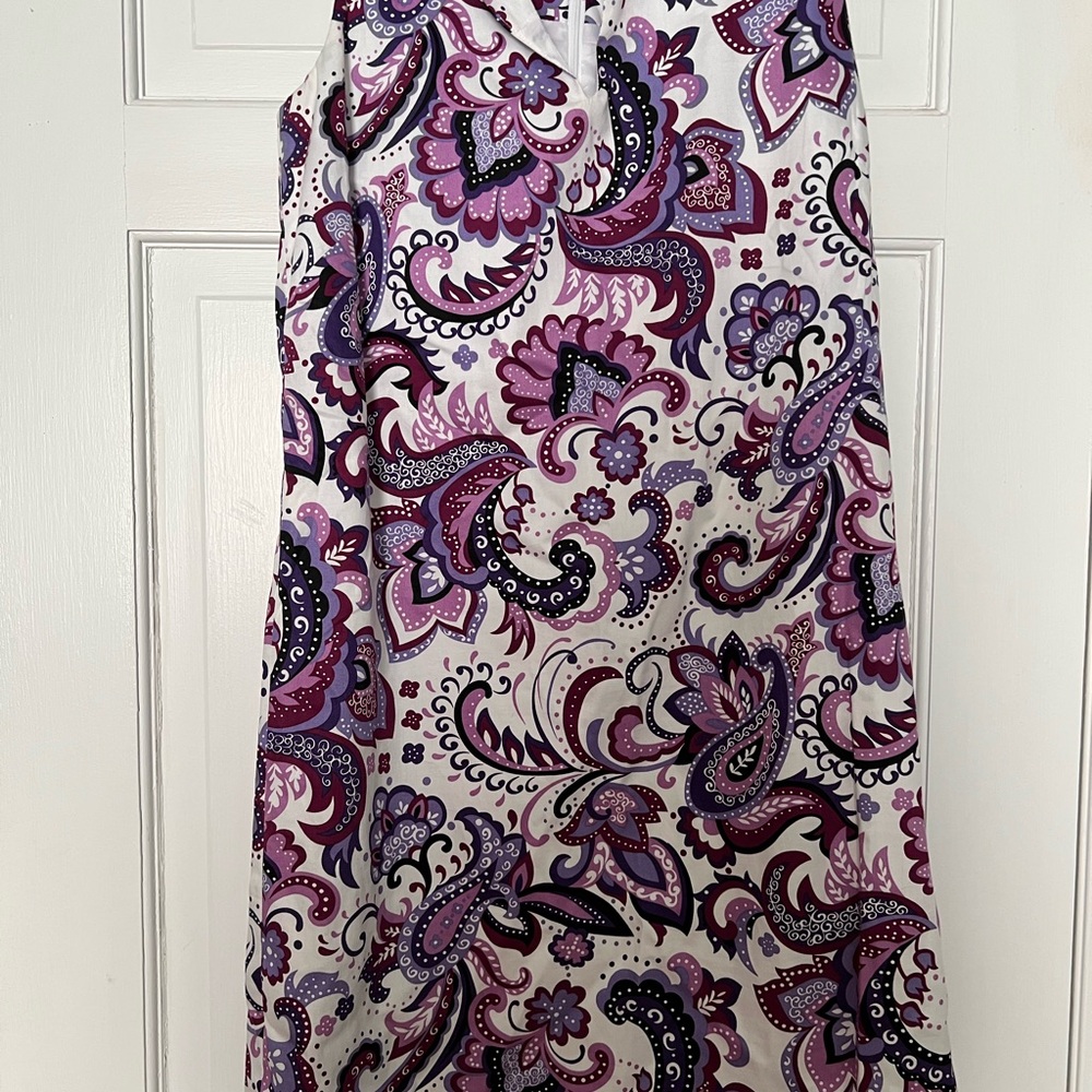 Willi Smith Multicolor Paisley A-Line dress